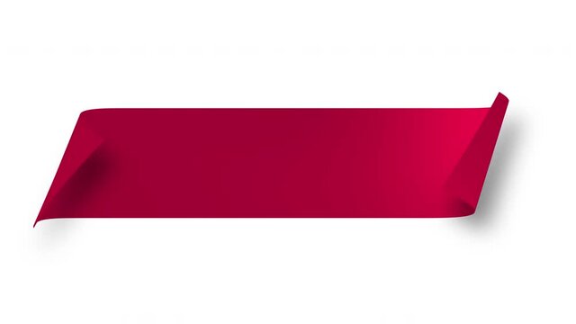 Moving ribbon. Abstract animated backgroun. 4k motion graphic. Alpha Channel.
