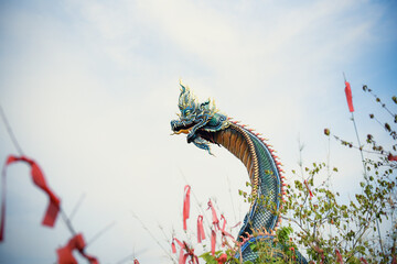 dragon on the roof of the temple