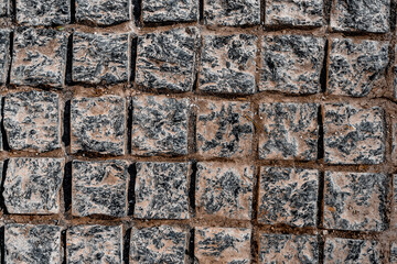 texture of an old stone road