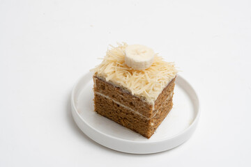 Banana cakes close up texture