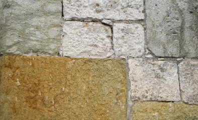 Structure of a stone as a pavement slab or as a brick