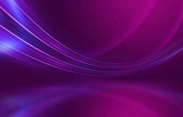 Ultraviolet abstract background. Empty stage show background. Futuristic blurred lines. 3d...