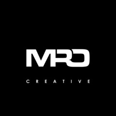 MRO Letter Initial Logo Design Template Vector Illustration - obrazy, fototapety, plakaty