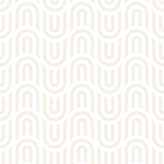 Vector seamless subtle lines mosaic pattern. Modern stylish abstract texture. Repeating geometric tiles