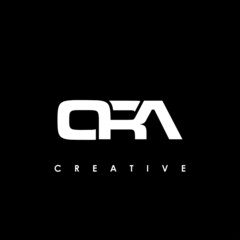 ORA Letter Initial Logo Design Template Vector Illustration - obrazy, fototapety, plakaty