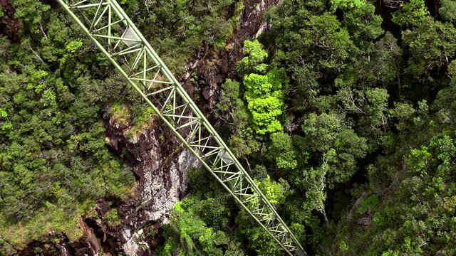 down view from the langkawi skybridge.