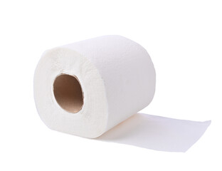 Toilet paper isolated on white background