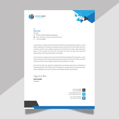 Professional Letterhead Design Template Print Ready A4 Size clean professional Letterhead Fully editable and print Ready Template 