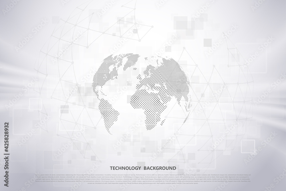 Canvas Prints abstract technology background hi-tech communication concept futuristic digital innovation backgroun