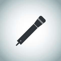 Microphone icon on white background