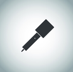 Microphone icon on white background