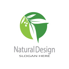 Leaf icon Vector Illustration design Logo template