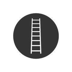 Stairs white icon vector illustration logo template