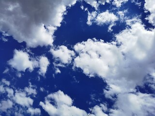 blue sky with clouds