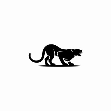 Tiger head silhouette, Vector tiger head, face for retro logos, 
roaring tiger vector illustration,emblems, badges, labels template.