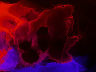 Alcohol ink modern abstract painting, contemporary contemporary art.