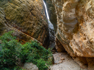 San Julian gorges located in the surroundings of the village of nueno located in the province of huesca