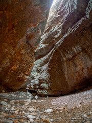 San Julian gorges located in the surroundings of the village of nueno located in the province of huesca
