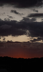sunset in the clouds