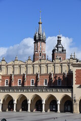 Market Square in the Old Town of Krakow Poland