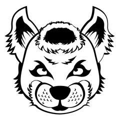 
Download this premium glyph icon of squirrel Face 

