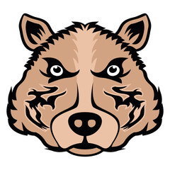 
Download this premium glyph icon of wolf head 

