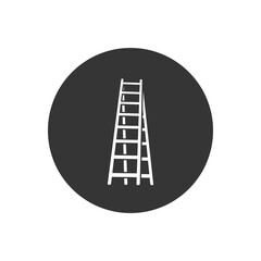 Stairs white icon vector illustration logo template