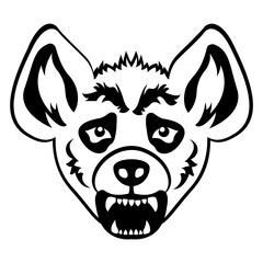
Download this premium glyph icon of hyena face

