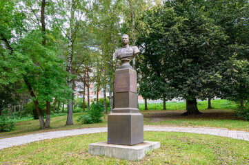 Obraz premium Monument to M.M. Gromov, Rzhev, Tver region, Russian Federation, September 20, 2020