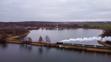 Dresden Dippelsdorf lake in the evening