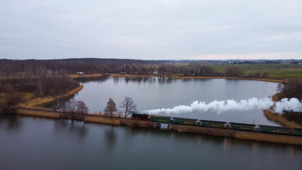 Dresden Dippelsdorf lake in the evening