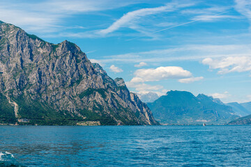 Beautiful peaceful lake Garda, Italy.