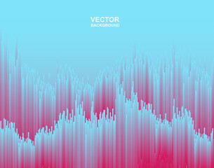 Abstract. colorful consisting of lines. sound wave dynamic concept. modern  background .Vector.