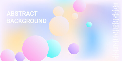 Background picture with balls for banner design.