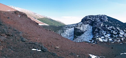 Naklejka na ściany i meble Crateri Silvestri vulcano Etna - 2223