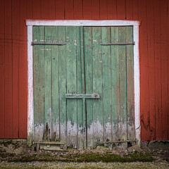 old wooden door