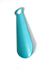 Green green shoe spoon on white background