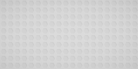 Abstract background with hexagon holes in white colors