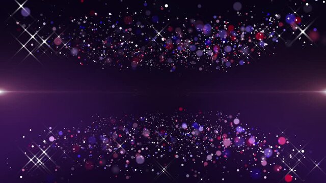 purple glitter lights celebration background video