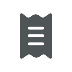 Receipts icon isolated on white background. Bill symbol modern, simple, vector, icon for website design, mobile app, ui. Vector Illustration