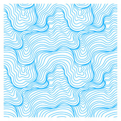 Seamless pattern with stormy waves. Design for backdrops with sea, rivers or water texture.