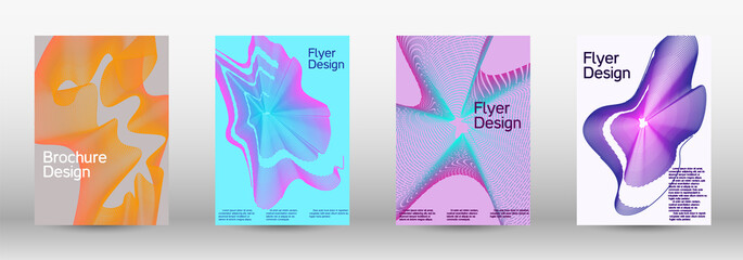 Modern abstract background. Modern design template. A set of modern abstract covers