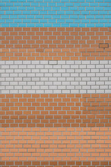 abstract background of multicolored brick wall