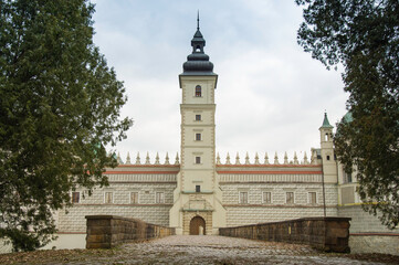 Fototapeta na wymiar Castle and Park Complex in Krasiczyn