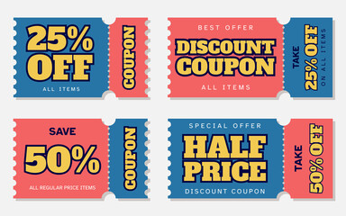 Discount coupon templates with sample text