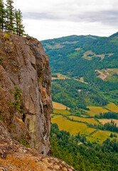 View over mount Maxwell at Salt Spring Island, British Columbia, Canada.