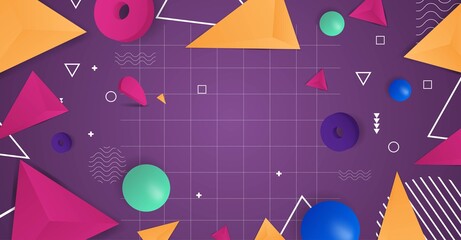 Realistic geometric abstract background vector