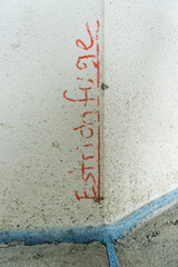 Zementestrich im Rohbau 