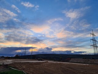 Obraz premium wind turbines farm