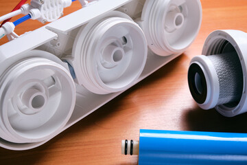Replacement and maintenance of filters for water purification. Replacement and maintenance of water...